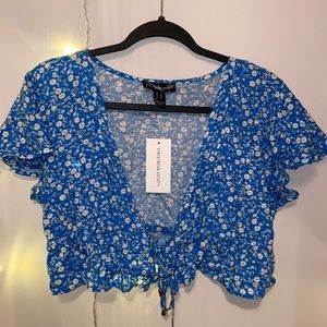 Cute Cropped Top with front adjustable ties